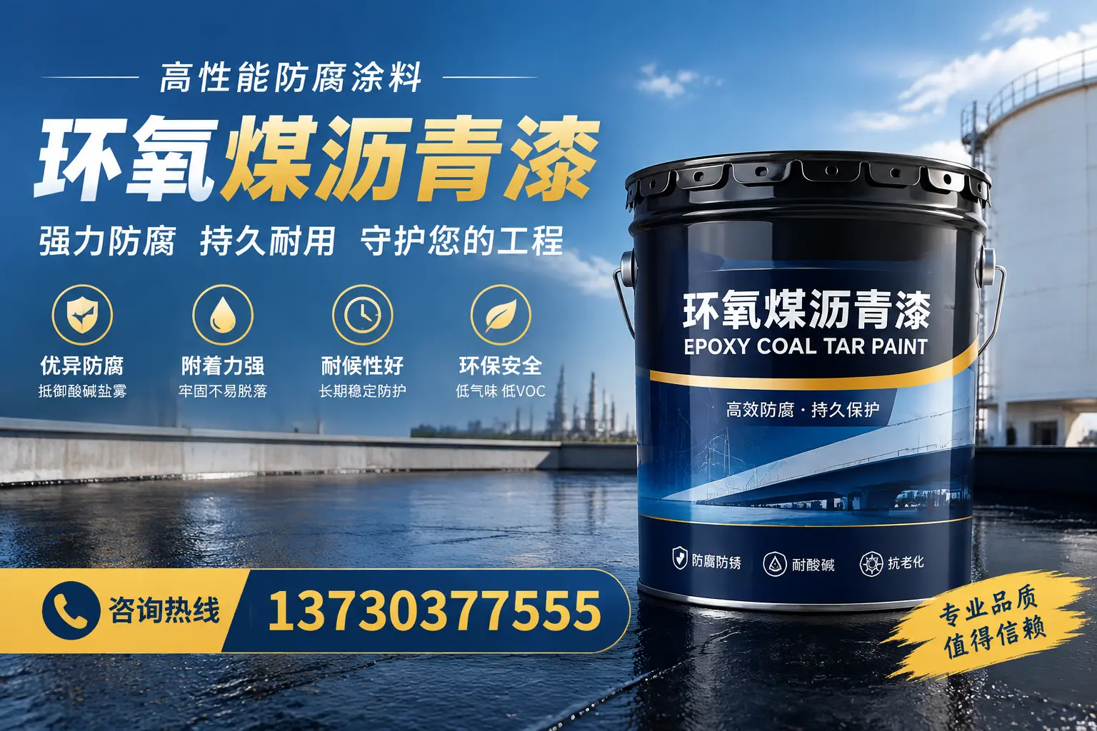 环氧煤沥青漆的耐久性分析，适合姑苏的使用场景